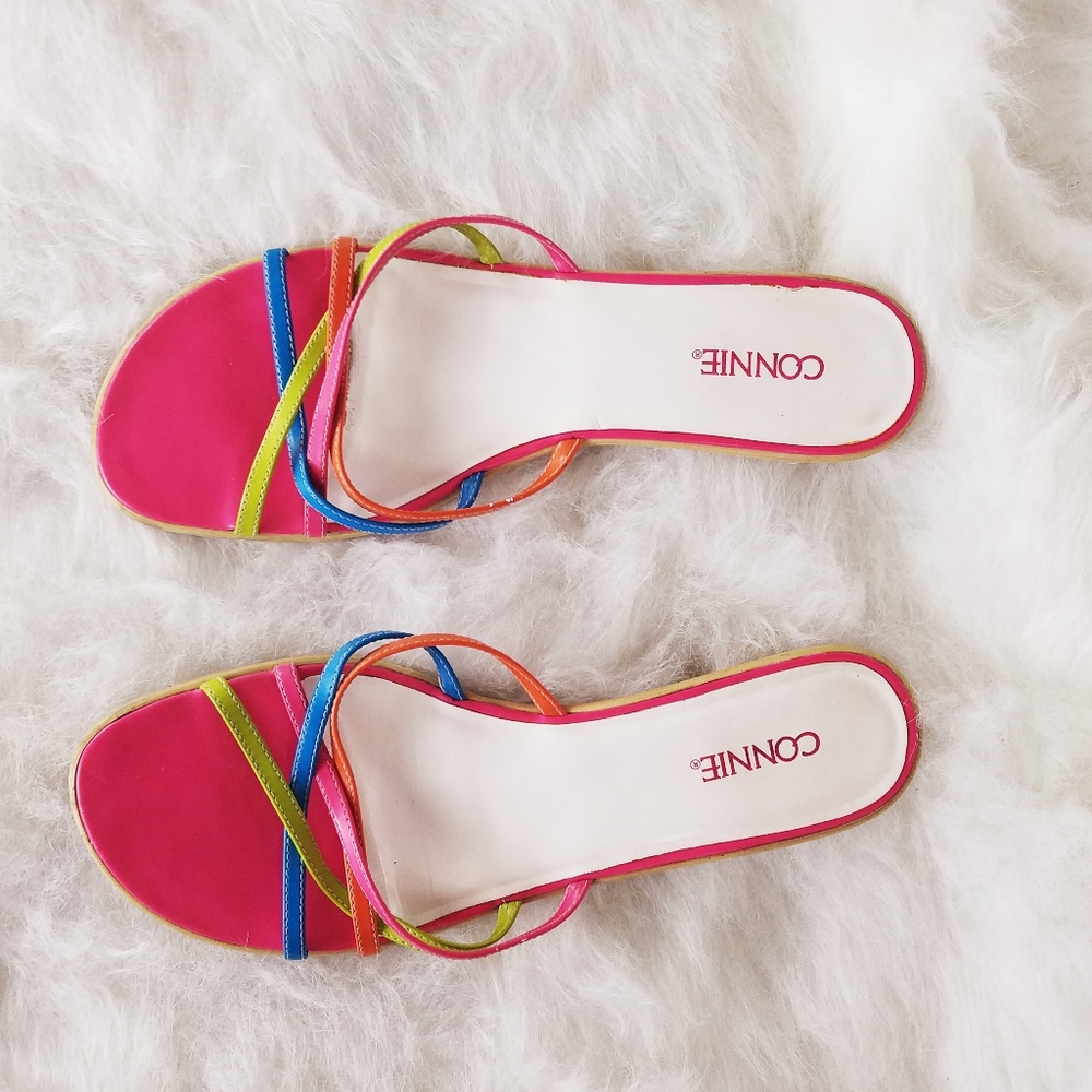 Strappy Rainbow Sandals (Vegan)